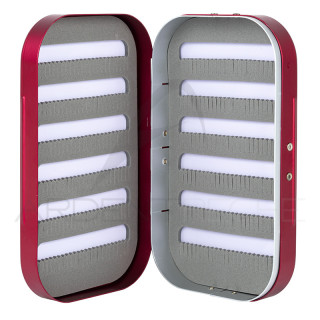 Boite à mouches ARDENT PECHE aluminium AP282 rouge