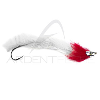 Mouche streamer brochet sandre STS RH White Red