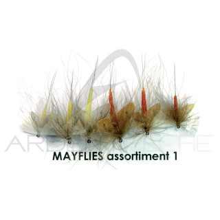 Mouche réaliste Mayfly CDC assortiment 1