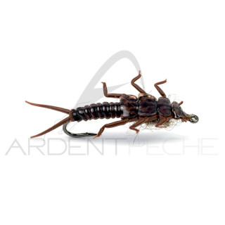 Mouche réaliste Stonefly nymphe Dark