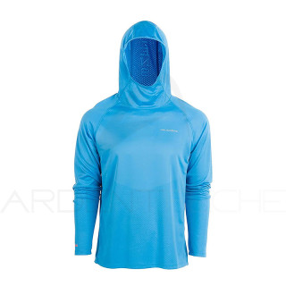 Haut Grundéns UPF 50 Solstrale Pro Hoody Costal Blue - Ardent Fly Fishing