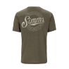 Tee shirt SIMMS Circle Lockup T-Shirt Military Heather