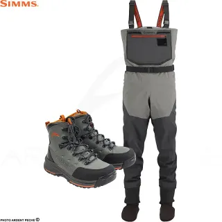 Pack waders et chaussures Feutre Simms Freestone - pêchez en toute liberté - Ardent Fly Fishing