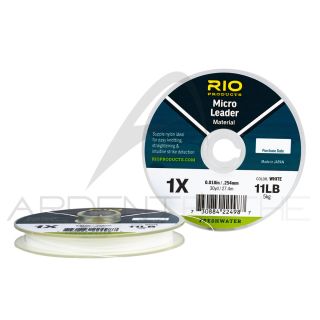 Fils nylon RIO Micro Leader blanc (27m)